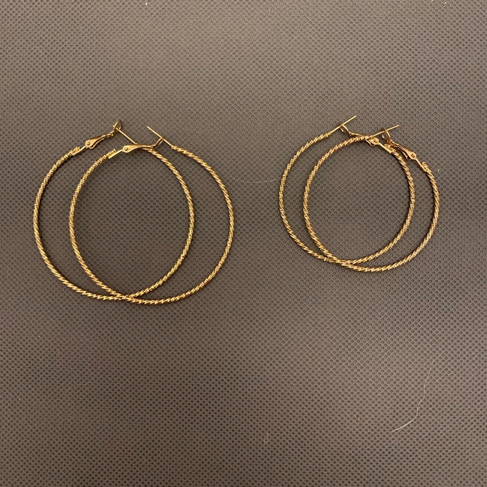 Large gold hoops